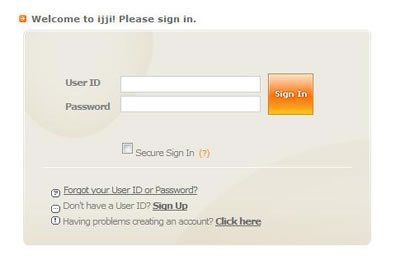 Login/Sign in Post Image